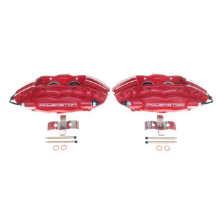 PowerStop High-Temp Red Powder Coated Rear Calipers (PAIR): Chevrolet Camaro (2010-15) / Tesla Model S (2012-16)