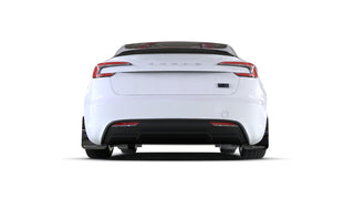 Rally Armor UR Premium Urethane Mud Flaps: Tesla Model 3 (2017-2026) - Highland Black/Dark Grey Logo