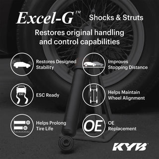 KYB Excel-G Gas Shock (REAR): Tesla Model 3 AWD / Model 3 RWD (2017-21) / Model Y (2020-24)