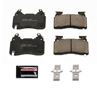 PowerStop Z23 Evolution Sport Ceramic Brake Pads (FRONT) : Cadillac CTS (2014-19) / Chevrolet Camaro (2016) / Corvette Stingray (2015-19) / Tesla Model S / Model X (2012-21) w/ Hardware