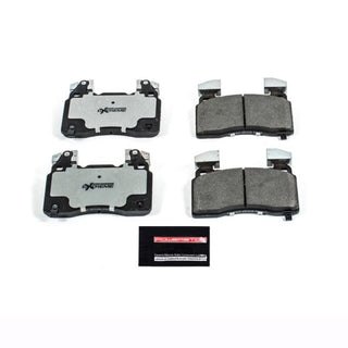PowerStop Z26 Extreme Street Ceramic Brake Pads w/ Hardware (FRONT): Cadillac CTS (2014-19) / Tesla Model S / Model X (2012-21)