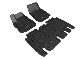 3D MAXpider Elitect Black Floor Liners 5-Seat: Fits Most Tesla Model X Models (2015-2026)