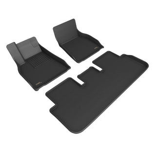 3D MAXpider Kagu Floor Mats (BLACK): Tesla Model S (2021-2026)