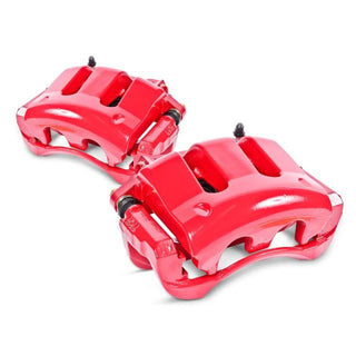 PowerStop High-Temp Red Powder Coated Rear Calipers (PAIR): Chevrolet Camaro (2010-15) / Tesla Model S (2012-16)
