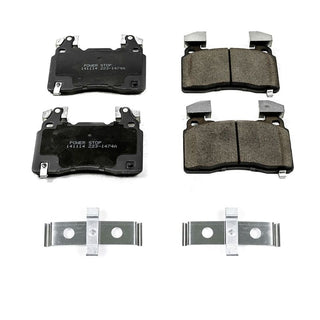 PowerStop Z17 Evolution Ceramic Brake Pads (FRONT) w/ Hardware: Tesla Model S / Model X (2012-2021)