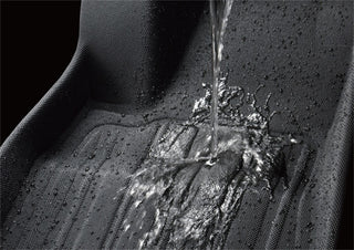 3D MAXpider Elegant Hybrid 1st Row Floormat (FRONT): Tesla Model X 2016-2021 - Black