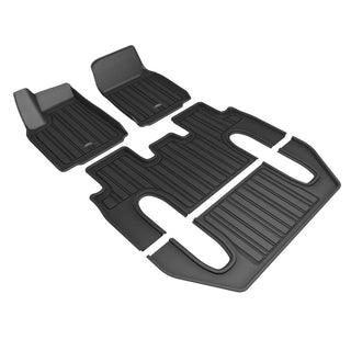 3D MAXpider Elitect Black Floor Liners and Cargo Liners: Fits Most Tesla Model X Models (2015-2026)