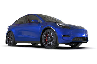 Rally Armor UR Premium Urethane Mud Flap w/ Black Logo: Tesla Model Y (2020-2024) - Juniper White