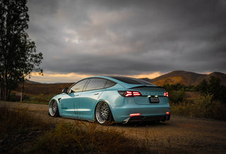 AlphaRex PRO-Series LED Sequential Tail Lights Jet Black: Tesla Model 3 / Model Y (2017-23 / 2020-25)