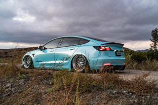 AlphaRex PRO-Series LED Sequential Tail Lights Jet Black: Tesla Model 3 / Model Y (2017-23 / 2020-25)