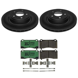 PowerStop EV35 Electric Vehicle Brake Pads and Rotors Kit (FRONT): Tesla Model 3 (2017-23)