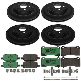 PowerStop EV35 Electric Vehicle Brake Pads and Rotors Kit (FRONT AND REAR): Tesla Model 3 (2017-23)