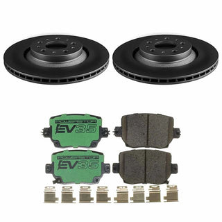 PowerStop EV35 Electric Vehicle Brake Pads and Rotors Kit (REAR): Tesla Model Y 2020-2024
