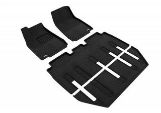 3D MAXpider Elegant Custom Fit Floor Mats (4 pc): Fits Most Tesla Model X 2015-2026 - Black