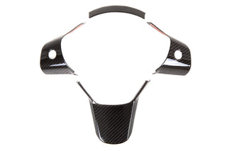 Revel Real Carbon Fiber Steering Wheel Insert Covers: Tesla Model 3 (2017-2021)