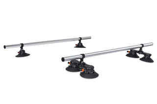 SeaSucker Monkey Bars Vacuum Mount Roof Rack System: Fits Most Vehicles with Naked Roof - Black Aluminum