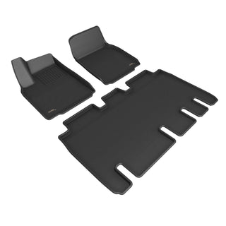 3D MAXpider Kagu All-Weather Floormats: Tesla Model X 2021-2026 5 Seater - Black