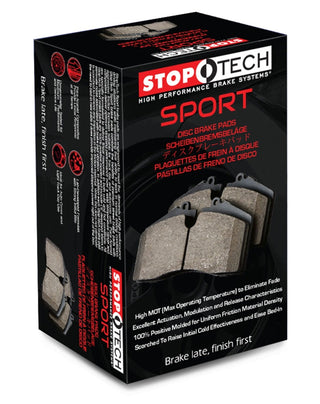StopTech Performance Front Brake Pads: Cadillac CTS (14-19) / CT6 (16-20) / Chevrolet Camaro (16-19) / Tesla Model S (12-16)