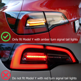AlphaRex PRO-Series LED Tail Lights Red Smoke: Tesla Model Y (2020-2025) / Model 3 (2017-2023)