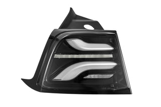 AlphaRex PRO-Series LED Sequential Tail Lights Jet Black: Tesla Model 3 / Model Y (2017-23 / 2020-25)