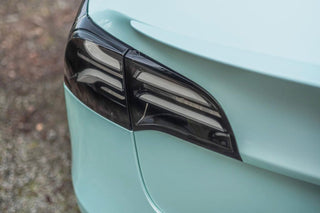 AlphaRex PRO-Series LED Sequential Tail Lights Jet Black: Tesla Model 3 / Model Y (2017-23 / 2020-25)