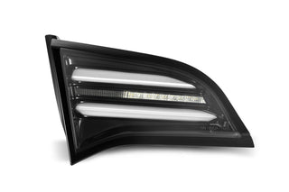 AlphaRex PRO-Series LED Sequential Tail Lights Jet Black: Tesla Model 3 / Model Y (2017-23 / 2020-25)