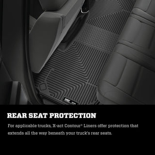 Husky Liners X-ACT 2nd Seat Floor Liner: Tesla Model Y (2020-2024) - Black