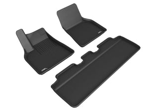 3D MAXpider Kagu 1st Row All-Weather Floor Mat (FRONT): Tesla Model Y (2020-2021) - Black