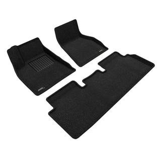 3D MAXpider Elegant Floor Mat Kit: Tesla Model S Long Range / Long Range Plus / Performance (2020-2021) - Black