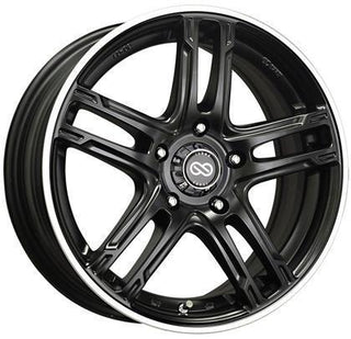 Enkei FD-05 Black w/ Machined Spoke Faces & Outer Lip Ring 17x7 | 5x114.3 (434-770-6550BKM)